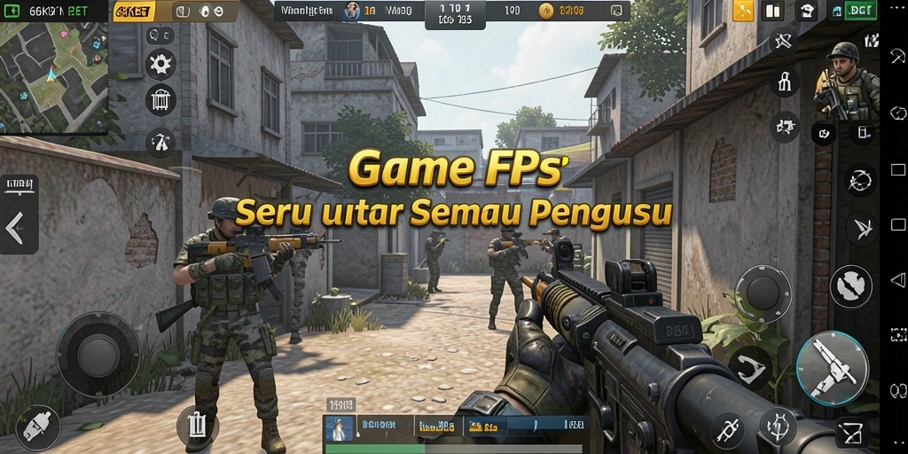 Screenshot gameplay 66KBET menunjukkan aksi tembak-tembakan yang intens.