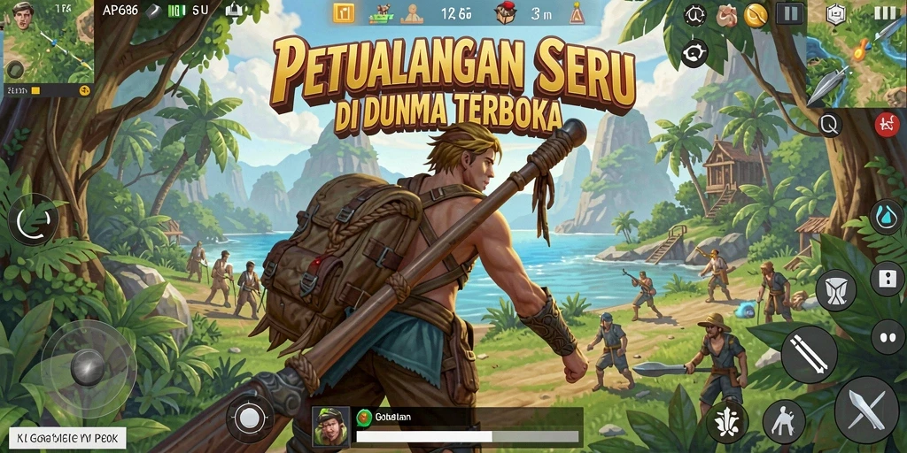 Gameplay seru di dunia terbuka dengan berbagai petualangan menanti.