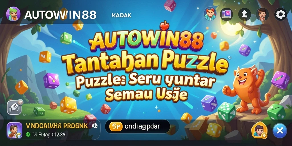 Tampilan gameplay AUTOWIN88 yang penuh warna dan menantang.