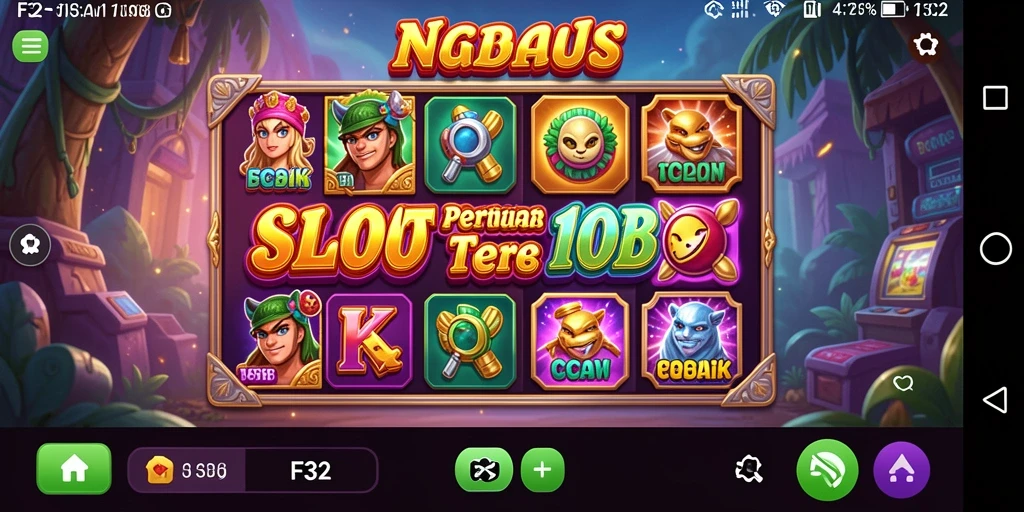 Tampilan gameplay Slot yang menarik di F32 dengan banyak tema.