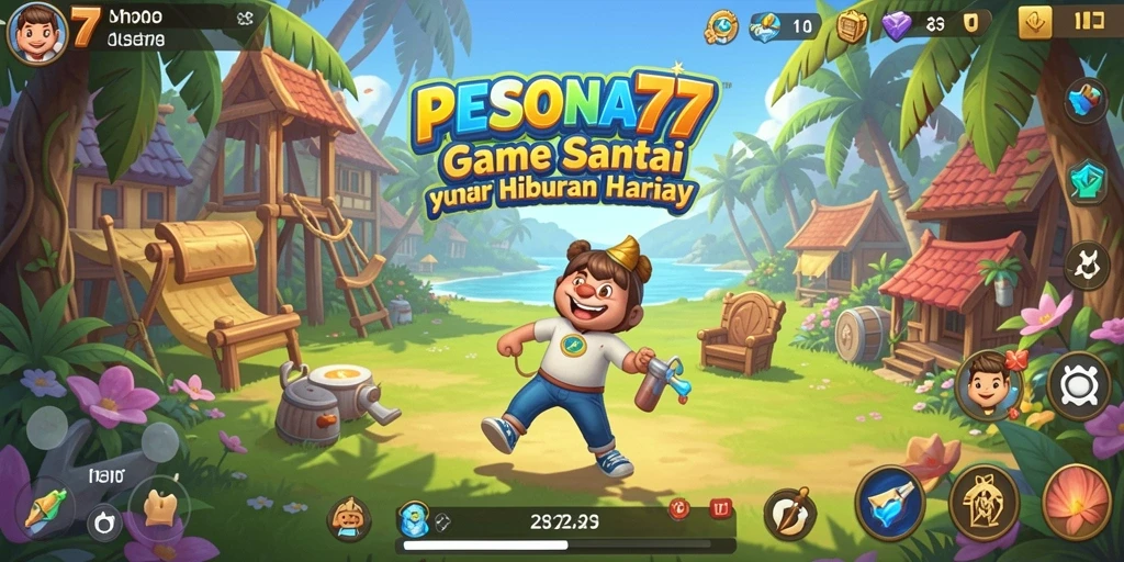 Tampilan gameplay PESONA77 yang seru dan menghibur.