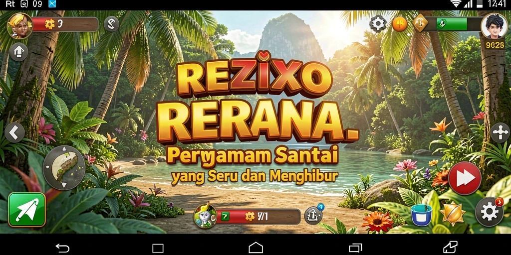 Tangkapan layar gameplay REZIXO yang penuh warna dan menarik.