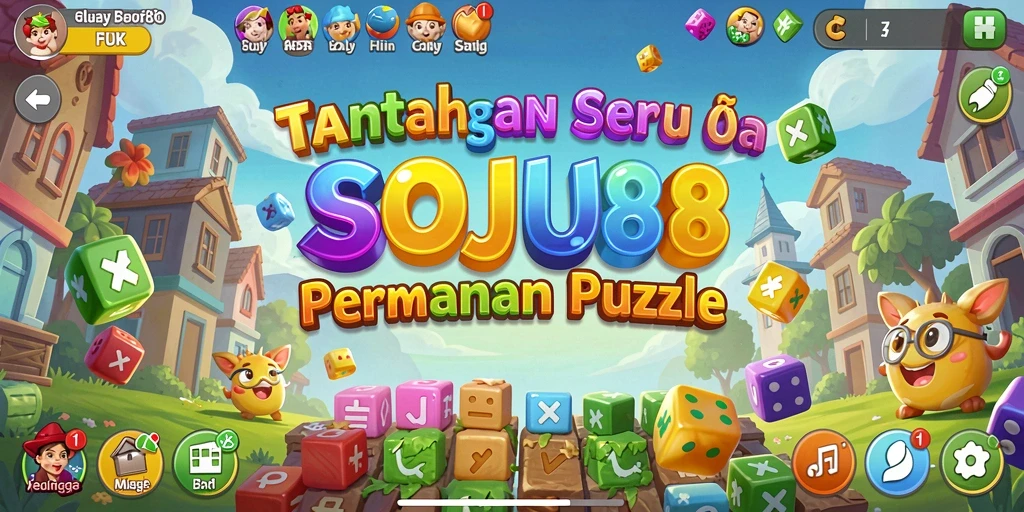 Gameplay SOJU88 yang seru dan menantang dalam bentuk puzzle.